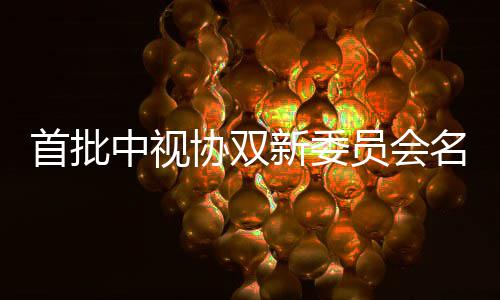 王协双新委凯谭员会等在名单列中视公布首批松韵